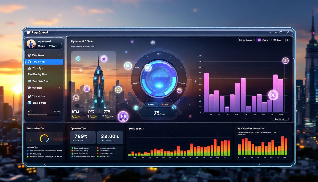 Optimizing website speed using GTmetrix.