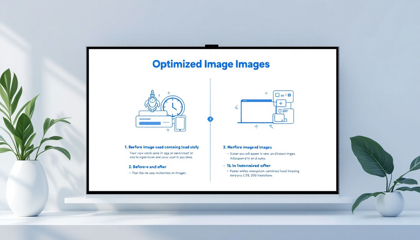 A visual representation of optimized images for a Shopify store to speed up site performance.