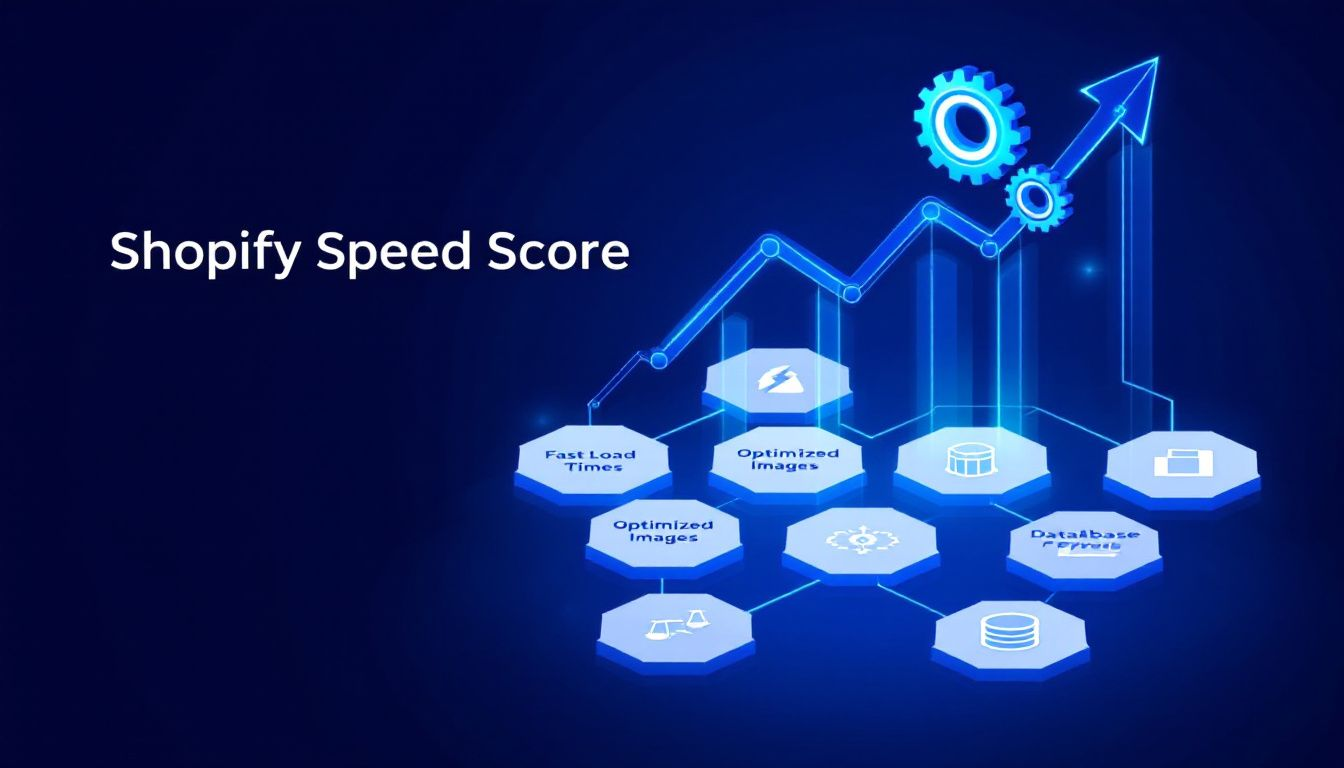 An infographic displaying key factors affecting Shopify speed scores.