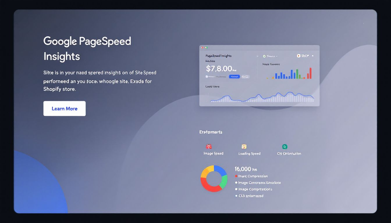 A screenshot of Google PageSpeed Insights displaying site performance metrics for a Shopify store.